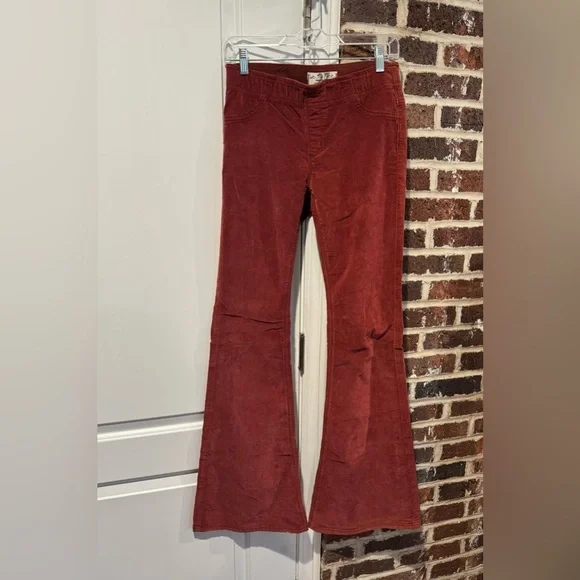 Free People ‘We the Free’ Penny Corduroy Stretch pull-on flare pants - Picture 4 of 5